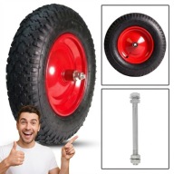 KOŁO KÓŁKO DO TACZKI POMPOWANE 400-8 4PR WZMOCNIONE NOWE 39CM ELEKTROMET