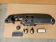 DESKA KONSOLA AUDI A3 8V LIFT VIRTUAL COCPIT DEMONTAŻ KOMPLET PODUSZKI PASY