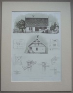 OLESNO (Rosenberg O.S.); LITOGRAFIA, ok. 1864 HIST. GÓRNY ŚLĄSK