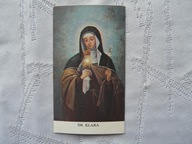 STARY OBRAZEK KOLĘDOWY ŚW. KLARA