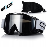 GOGLE NARCIARSKIE CZARNE LUSTRZANA SZYBA NA NARTY SNOWBOARD OKULARY DESKA