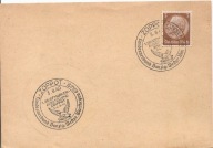 SOPOT ZOPPOT -kartka-stempel ozdobny odbity grzecznościowo -1940 rok