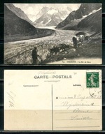 K23611)Francja: Chamonix, La Mer de Glace, wyslany 1912