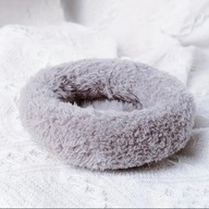 Legowisko szare dla chomika GRYZONI mięciutkie włochate 12x4 cm