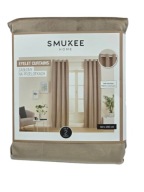 Smukee Zasłony welwetowe na przelotkach 2szt 140x250cm Jasny brąz