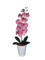 Storczyk pojedynczy jeden pędy sztuczny 58cm różowy