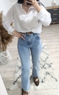 Proste jeansy straight 34 XS