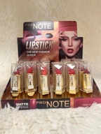 POMADKA SZMINKA PRO NOTE MATOWA CZERWIEŃ CZERWONA MALINOWA KOLORY