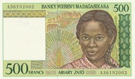 500 FRANCS MADAGASKAR 1994 P-75a UNC