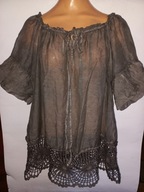 Bluzka Miss Trendy 44 46 koszula t-shirt gipiura nowa