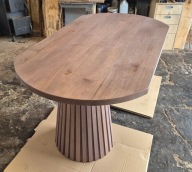 Stół debowy 160(240) cm x 90 cm Lamele Rozkładany