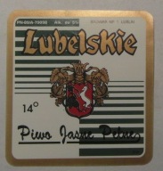 ETYKIETA PIWO JASNE PEŁNE LUBELSKIE BROWAR LUBLIN
