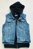 Topshop Moto bluza dżinsowa z kapturem Rozm. 36