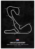 Plakat „Racing Tracks” – Minimalistyczny Plakat Torów Wyścigowych