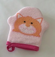 Mięciutka gąbka do kąpieli dla dzieci| Różowy Kotek| AS