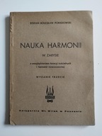 Stefan Poradowski Nauka harmonii w zarysie 1936 Muzyka Harmonia