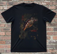Koszulka t-shirt wędkarska z woblerem przynętą Rozmiary w opisie