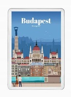 BUDAPESZT WĘGRY magnes pamiątkowy na lodówkę akrylowy
