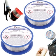 2x CYNA DO LUTOWANIA Z TOPNIKIEM CYNEL 0,5 MM 100G CYNA DO LUTOWNICY SPOIWO