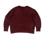 SWETER DAMSKI BLUZKA -WŁOCHACZ Z CEKINAMI ROZM.46__