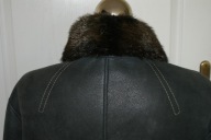 Bulli Green Pilotka Kożuch owczy. Kołnierz z bobra Rozmiar M/L