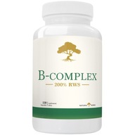 WITAMINA B COMPLEX 200% RWS Włosy Odporność Metabolizm Kwas Foliowy 120 kap