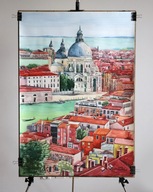 Obraz akwarela Wenecja Denys Tsarenko Oryginał