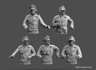 Żywica figurki niemieckich czołgistów WWII 1/16