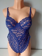 Śliczne markowe body chabrowe Charnos EUR 80A