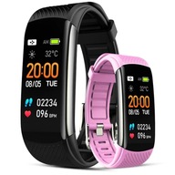 Smartband GIEWONT Fit&GO Duo GW200-4 - Black + Pasek Think Pink