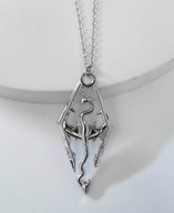 Gotycki Naszyjnik Łańcuszek Ze Smokiem Smok Skyrim Średniowieczny Goth