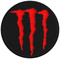 Termo Naszywka Monster Energy Trzy Pazury Haftowana Naprasowanka