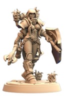 Battle Nun Chalice Bearer Warrior Paladin Pinup C RPG Druk 3D NSFW