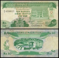 BNA - MAURITIUS 10 Rupii 1985 A/4 439617 # P35a # RZADSZY # VF-