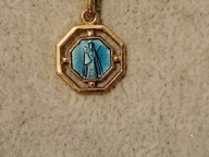 Piękny medalik emaliowany