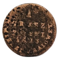 1 grosz 1823 Z Miedzi Krajowej–Królestwo Polskie–Aleksander I Warszawa (B)