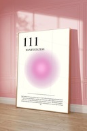 PLAKAT liczby anielskie 111 auraposter plakaty na ścianę plakat dekoracyjny
