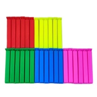 30szt. KLIPSY do ZAMYKANIA torebek opakowań żywności przypraw ZAPINKI kolor