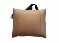 Poduszka lędźwiowa do auta Eko Skóra złota 32 x 30 cm