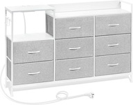 Komoda WOLTU do garderoby, Komoda do sypialni, 8 szuflad z materiału