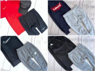 r.158-164 Mega Paka 57szt zestaw ubranek dla chłopca nike adidas levis