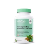 Osavi Ashwagandha KSM66 Różeniec Żeń Szeń na Stres i Energię 60 kaps