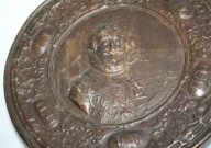 PIĘKNY BARDZO STARY PLAFON HENRYK IV WIELKI 31 cm.