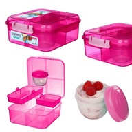 ŚNIADANIÓWKA SISTEMA DO SZKOŁY PRACY LUNCHBOX POJEMNIK Z PRZEGRODAMI 1250ML