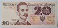 Banknot PRL 20 zł 1982 rok SERIA: A