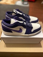 damskie sportowe Buty Air Jordan 1 Low Fioletowe Białe rozmiar 44,5