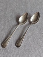 KOCH & BERGFELD SREBRNA ŁYŻECZKA DO HERBATY KAWY ŁYŻECZKI PRÓBY 800 XIX W.