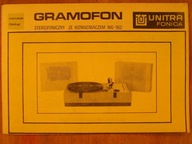 WG-552 Gramofon Instrukcja Obsługi Fonica