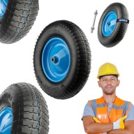 KOŁO DO TACZKI 4.00-8 6PR Z OSIĄ Z DĘTKĄ KÓŁKO POMPOWANE MOCNE