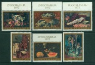 JUGOSŁAWIA ** Malarstwo, martwa natura Mi 1487-92